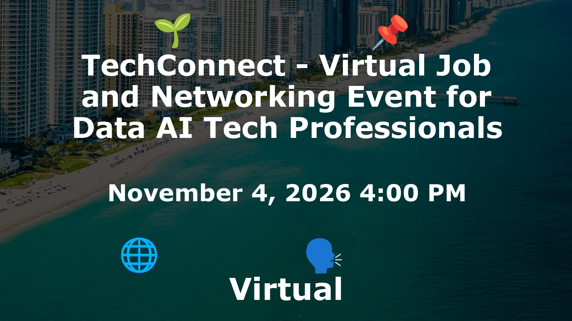 TechConnect - Virtual Job and Networking Event for Data AI Tech Professionals event image
